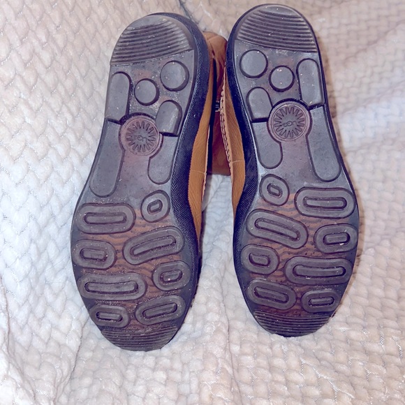 Tan leather UGG boots, size 9.5, almost brand new. - Picture 5 of 6